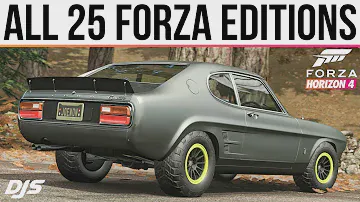 Forza Horizon 4 - ALL 25 FORZA EDITION CARS!!!